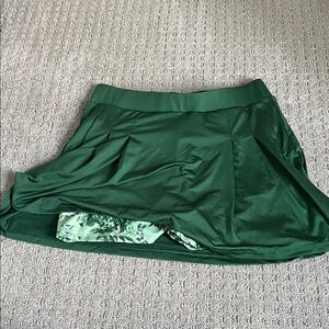 Tuckernuck Forest Green Bouquet Athletic Shorts Skirt